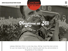 Tablet Screenshot of lakewayvet.com